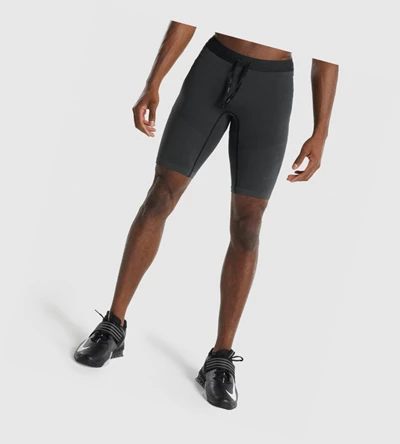 Gymshark 315 1/2 Tight Shorts Herre Grå | NHVPXU782