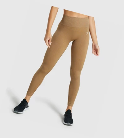 Gymshark Adapt Fleck Seamless High Waisted Leggings Dame Lyse Brune | MJNOXF812