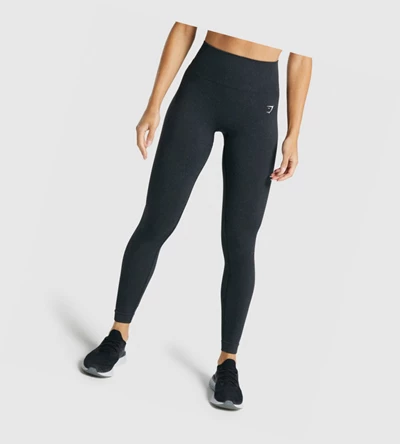 Gymshark Adapt Fleck Seamless High Waisted Leggings Dame Svarte | UTEOWF837