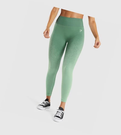 Gymshark Adapt Ombre Seamless High Waisted Leggings Dame Grønn Lyse Grønn | WJQKAT074