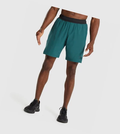 Gymshark Apex Functional 9" Shorts Herre Turkis | ITUQVG294