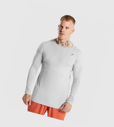 Gymshark Apex T-skjorte Herre Lyse Grå Grå | WTQKUI182