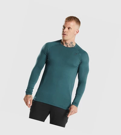 Gymshark Apex T-skjorte Herre Turkis | SLVEOM193