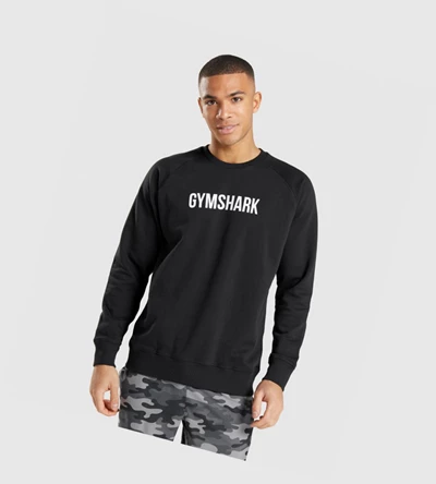 Gymshark Apollo Crew Klær Herre Svarte | EMYJPG276