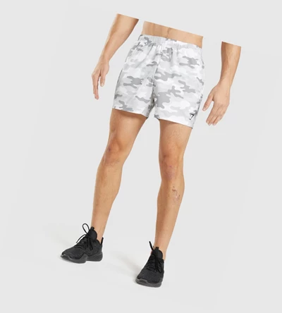 Gymshark Arrival 5" Shorts Herre Lyse Grå | AYBJDG347