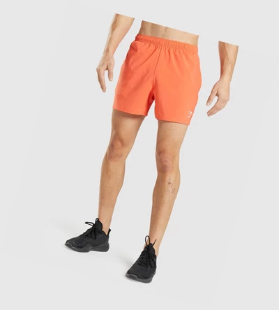 Gymshark Arrival 5" Shorts Herre Oransje | IFWSZN298