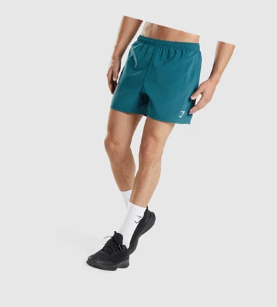 Gymshark Arrival 5" Shorts Herre Turkis | GRAMDS984