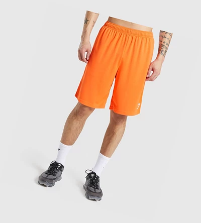 Gymshark Arrival Knitted 9" Shorts Herre Oransje | TQOHIG723