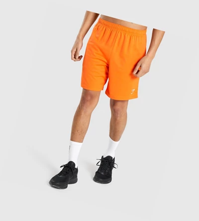 Gymshark Arrival Knitted Shorts Herre Oransje | DRLWVQ730