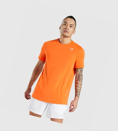 Gymshark Arrival Regular Fit T-skjorte Herre Oransje | ETSGMU902