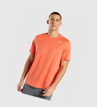 Gymshark Arrival Regular Fit T-skjorte Herre Oransje | LQRODS192