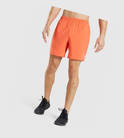 Gymshark Arrival Shorts Herre Oransje | KDXUFL356