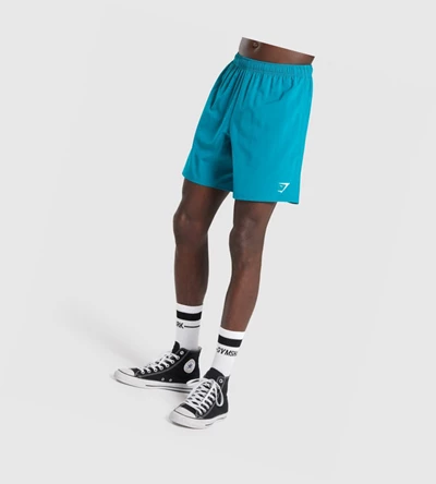 Gymshark Arrival Shorts Herre Turkis | DTNLVY801