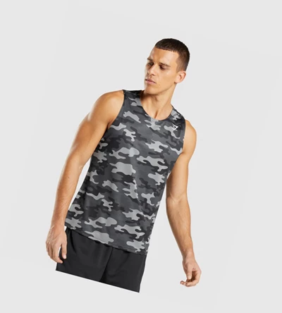 Gymshark Arrival Singlet Herre Grå | ADXUIJ137