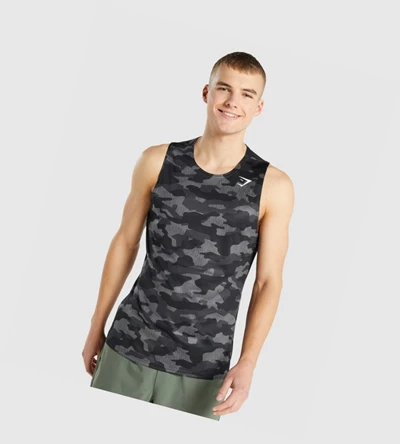 Gymshark Arrival Singlet Herre Grå | FUTIZO815