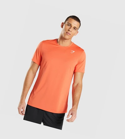 Gymshark Arrival T-skjorte Herre Oransje | CAJGUW104