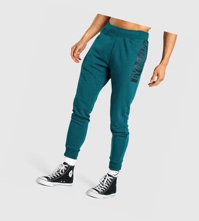 Gymshark Bold Joggebukser Herre Turkis | PJULOM143