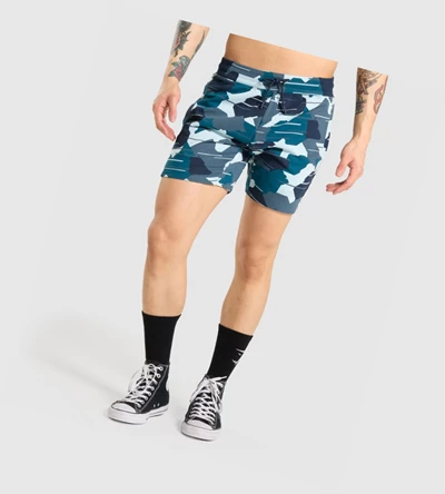 Gymshark Bold Shorts Herre Camouflage | TXNAUL789