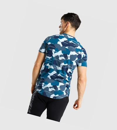 Gymshark Bold T-skjorte Herre Camouflage Hvite | GHSOYI325