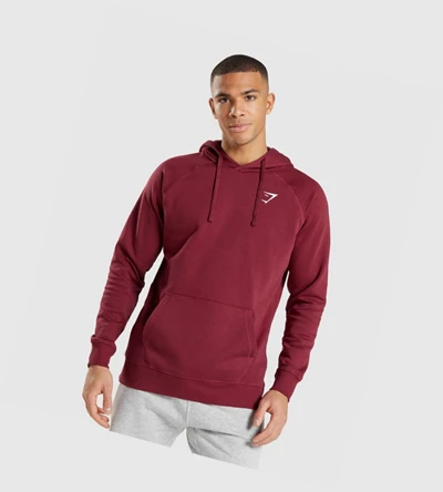 Gymshark Crest Klær Herre Burgunder Rød | EWCULY317