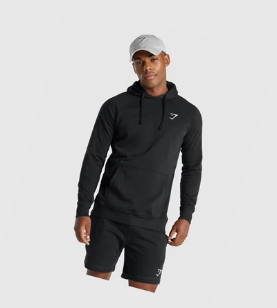 Gymshark Crest Klær Herre Svarte | NTYEJO973