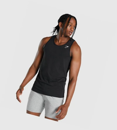 Gymshark Critical 2.0 Singlet Herre Svarte | BZEIHV651