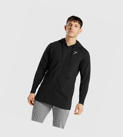 Gymshark Critical Zip Klær Herre Svarte | MCEBUY843