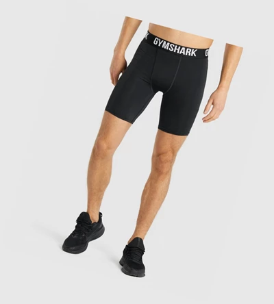 Gymshark Element Baselayer Shorts Herre Svarte | PXLCMW890