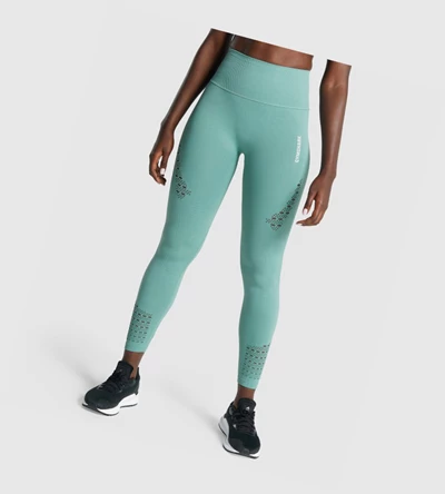 Gymshark Energy Seamless High Waisted Leggings Dame Lyse Grønn | BQNZGS539