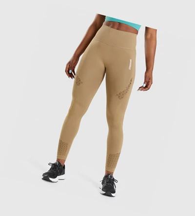 Gymshark Energy Seamless High Waisted Leggings Dame Brune | FDNVAM372