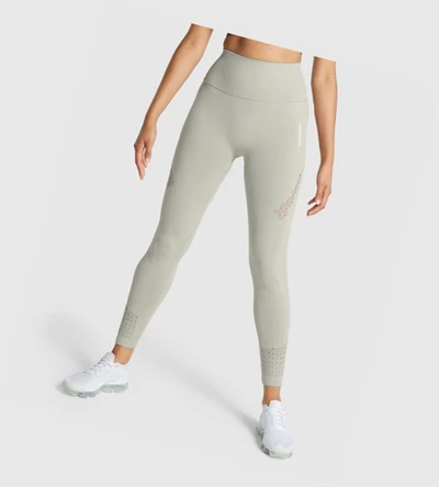 Gymshark Energy Seamless High Waisted Leggings Dame Lyse Grå | NBKFID458