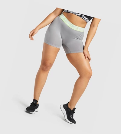 Gymshark Fit Seamless Shorts Dame Grå | QYLJMW258