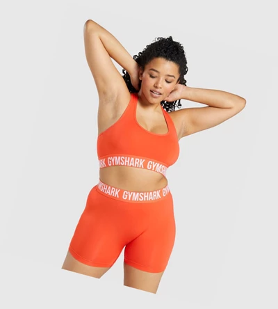 Gymshark Fit Seamless Sports Bh Dame Oransje | CYZFNS164