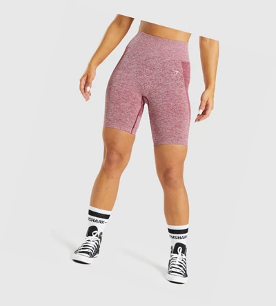 Gymshark Flex Cycling Shorts Dame Burgunder | TZSFWO951