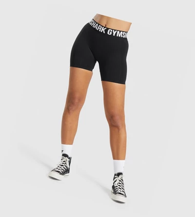 Gymshark Flex Shorts Dame Svarte | BLSPQK273