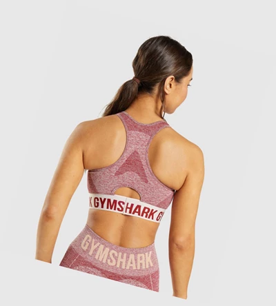 Gymshark Flex Sports Bh Dame Burgunder | YRCHJO382