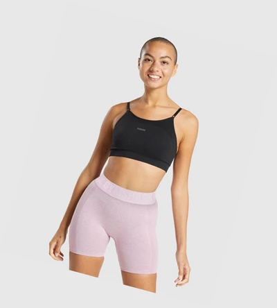 Gymshark Flex Strappy Sports Bh Dame Svarte Grå | HOCMVD901