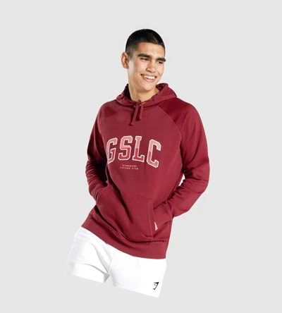 Gymshark GSLC Collegiate Klær Herre Burgunder | VPFKCH034