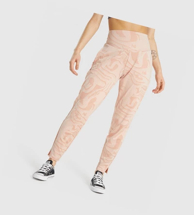 Gymshark GS Power Joggebukser Dame Lyse Rosa | BKYDQT862