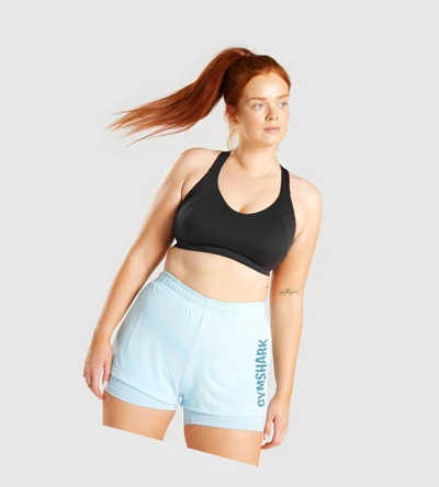 Gymshark GS Power Sports Bh Dame Svarte | AKHLVQ963