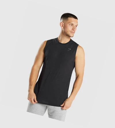 Gymshark Hyper Power Singlet Herre Svarte | MKNERU428