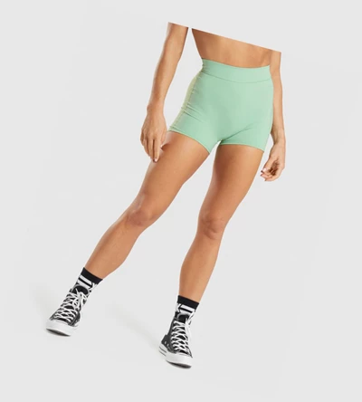 Gymshark KK Fit Shorts Dame Grønn | RENHLU169