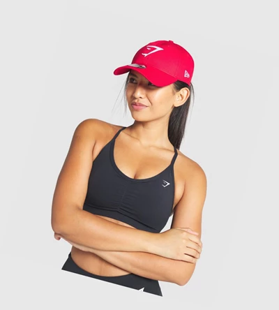 Gymshark New Era 9FORTY Adjustable Headband Dame Rød | NXBWSH042