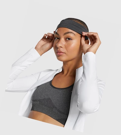 Gymshark New Era Headband Headband Dame Svarte | IVNEQM729