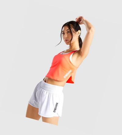 Gymshark Pulse Crop Top Gensere Dame Korall | SUHFDO680