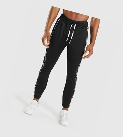 Gymshark Recess Joggebukser Herre Svarte Hvite | QGZCLK082