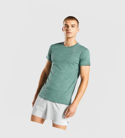 Gymshark Speed T-skjorte Herre Mørke Grønn | NIWMEO764