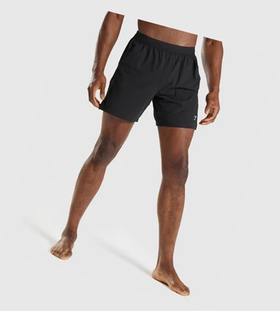 Gymshark Studio Shorts Herre Svarte | WANYFM659