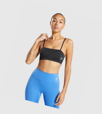 Gymshark Trenings Bandeau Sports Bh Dame Svarte | LSTRXK678