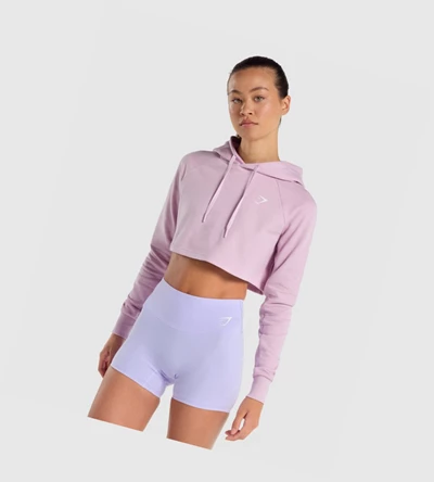 Gymshark Trenings Cropped Klær Dame Lyse Rosa | NHELTV615